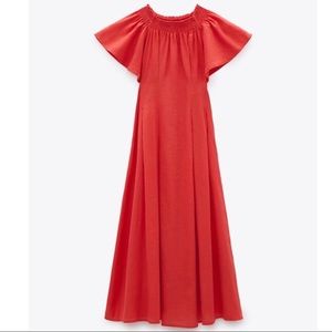 Zara Pleated Rustic Dress